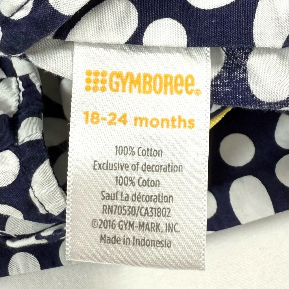 GYMBOREE Girls Daisy Top 18-24m Bow Long‎ Sleeve Floral Shirt Discontinued Retro